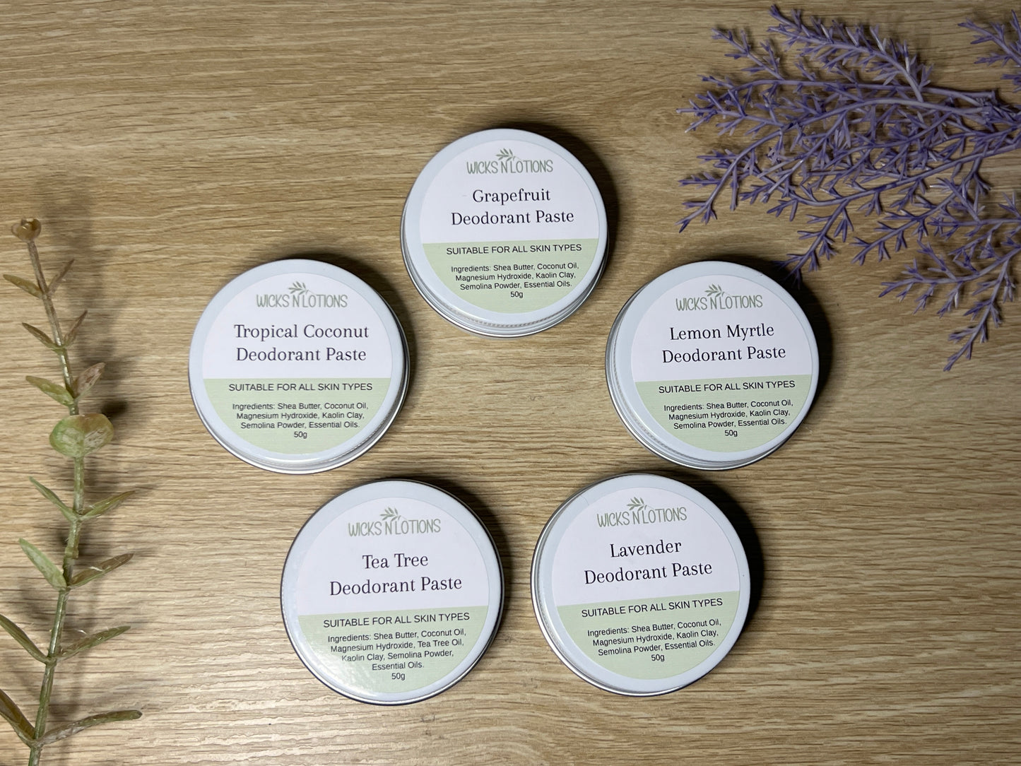 Natural Deodorant Paste