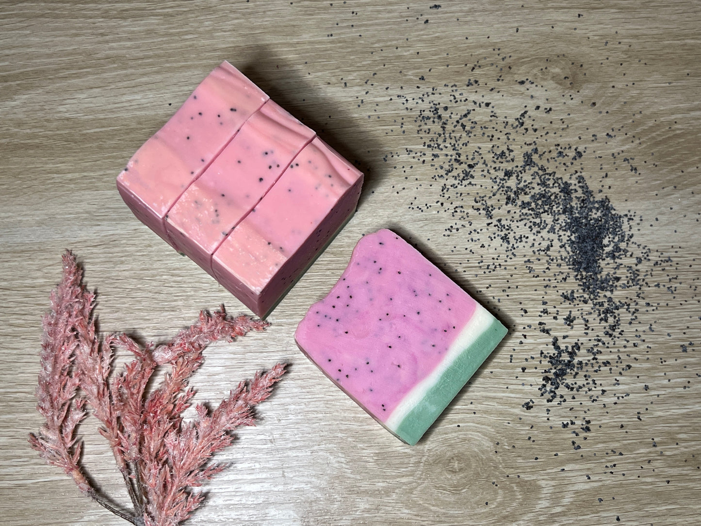 Watermelon Vegan Soap Loaf