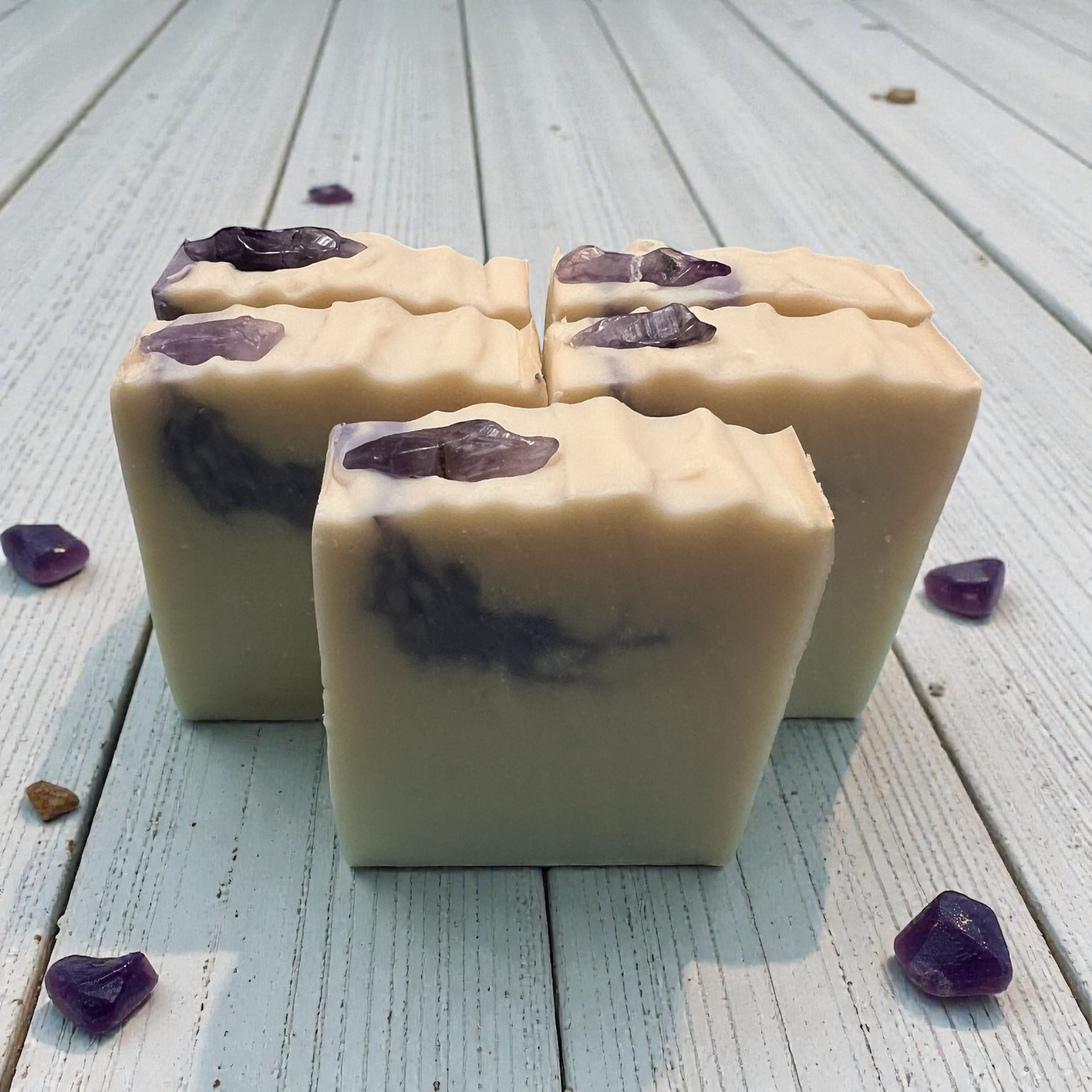 Amethyst Crystal Vegan Soap Loaf