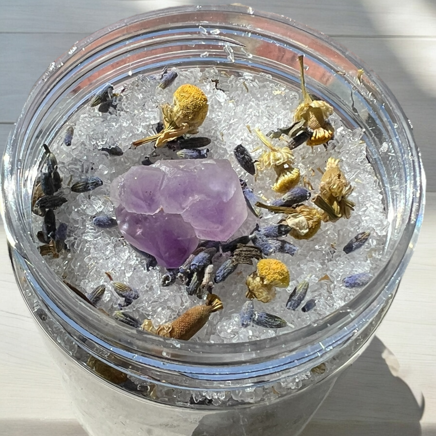 Amethyst Crystal Infused Bath Salts x10