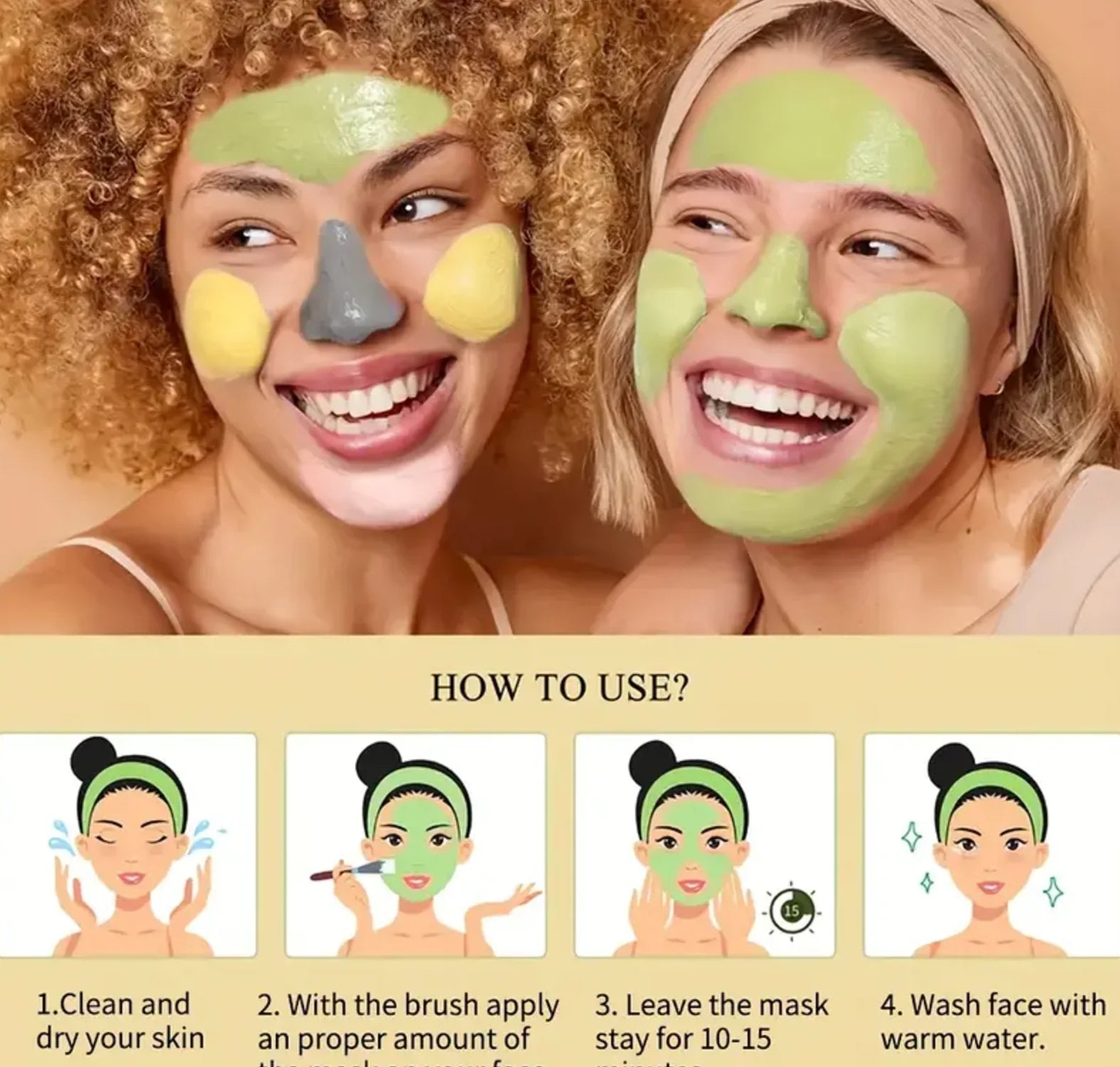 Avocado Clay Mask Facial Mud Mask