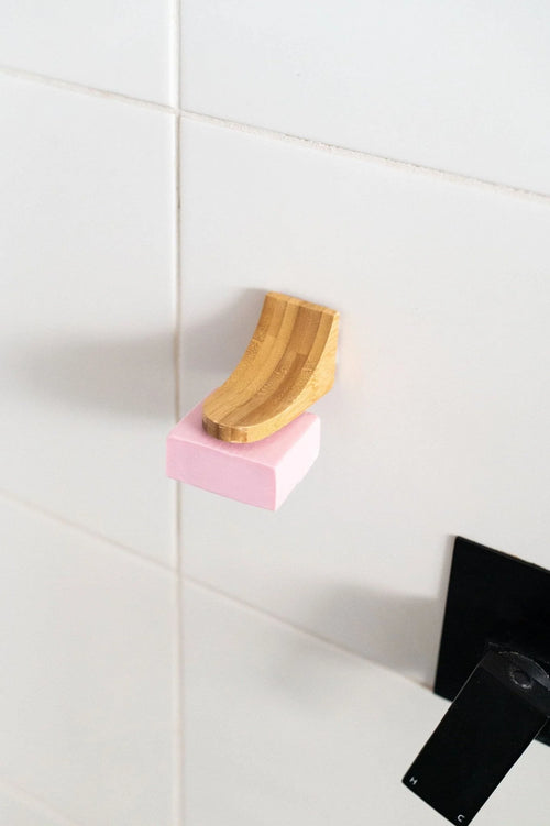 Bamboo Air Dry Magnetic Bar Holder x10