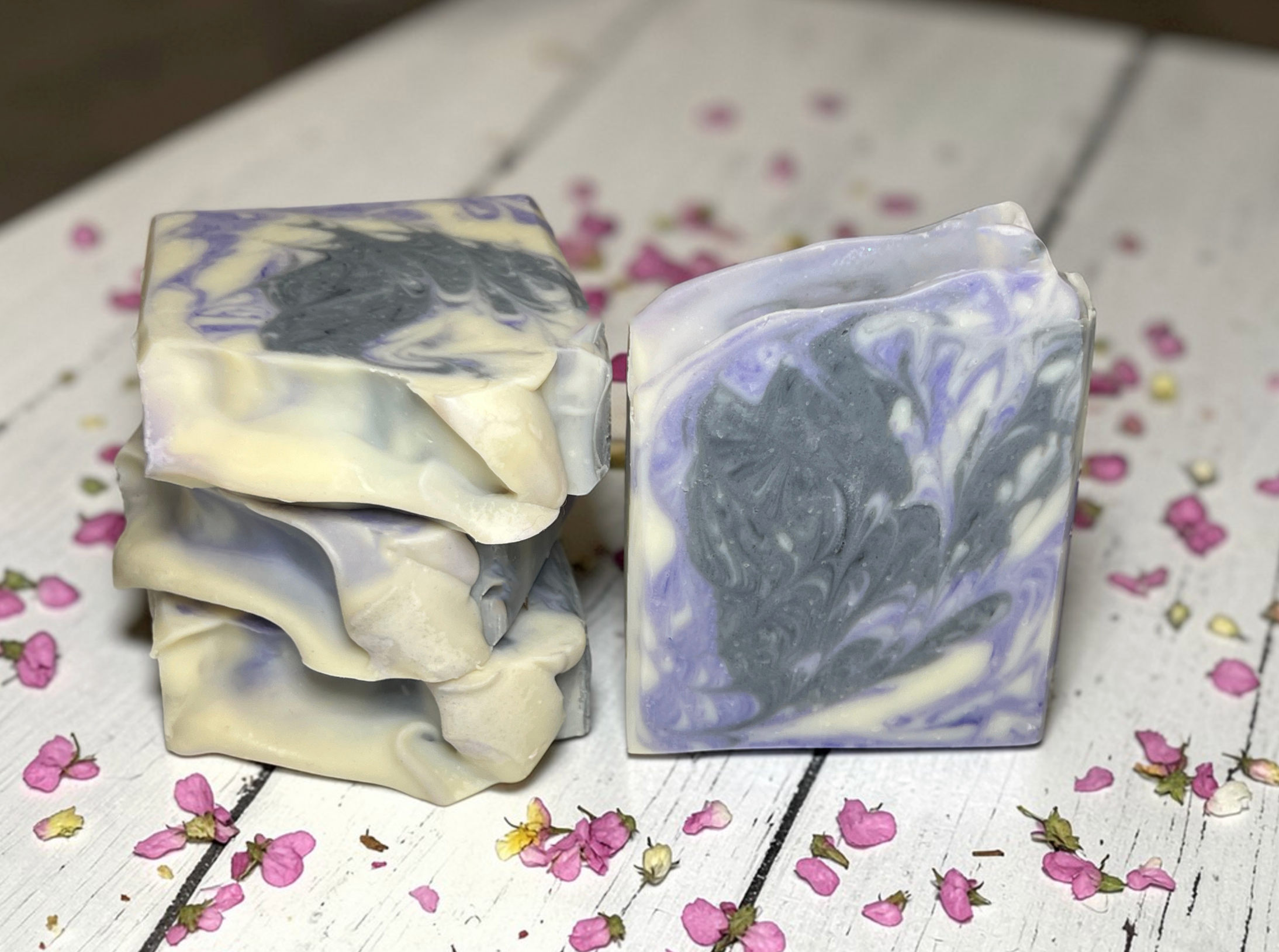 Blackberry Lavender Vegan Soap Loaf