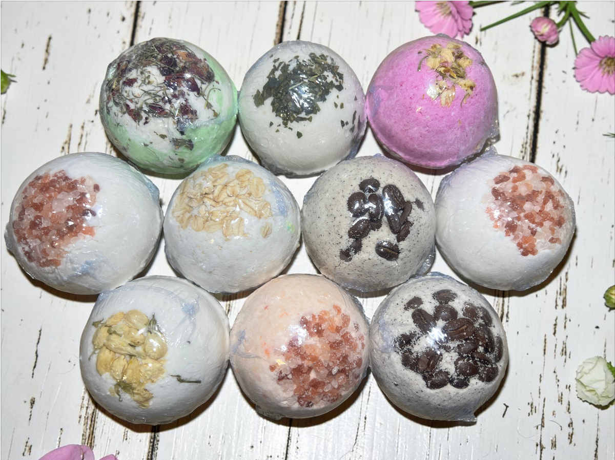 Mixed Botanical Coloured Bath Bombs #1