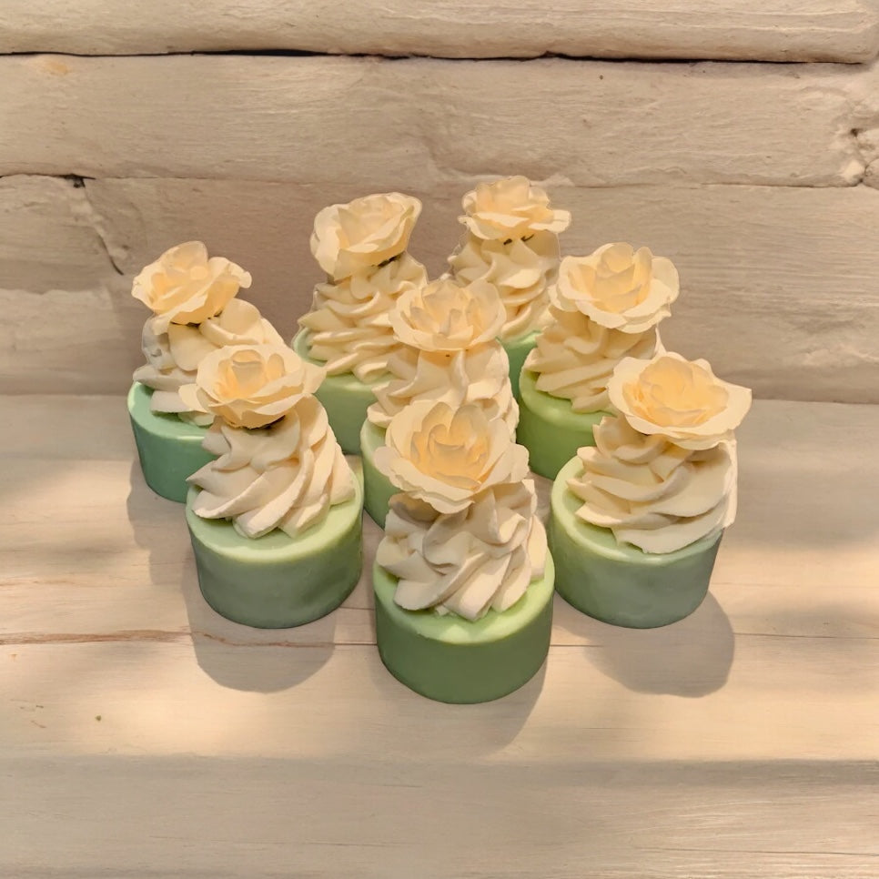 Grapefruit Lime Cupcake Soaps x8