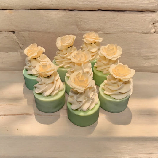 Grapefruit Lime Cupcake Soaps x8