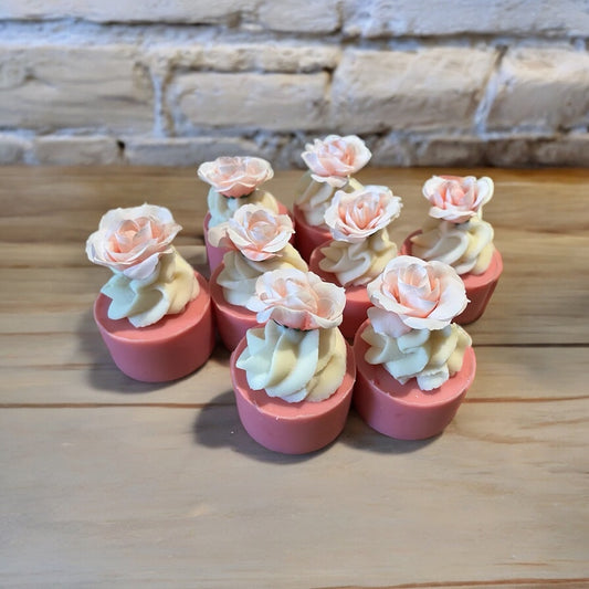 Strawberry Cupcake Soaps x8