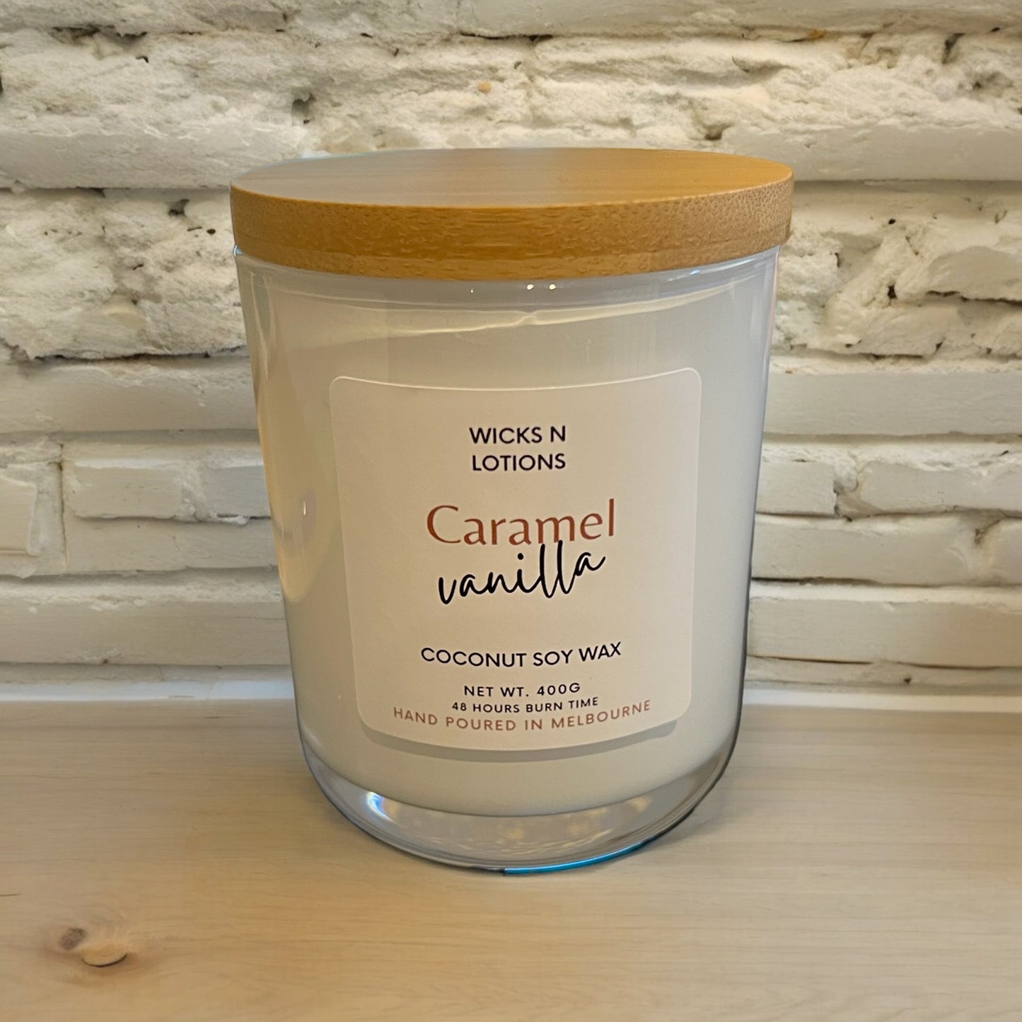Caramel Vanilla Large Soy Candle