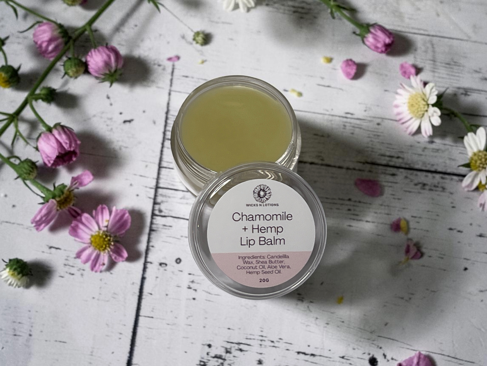 Chamomile & Hemp Vegan Lip Butter