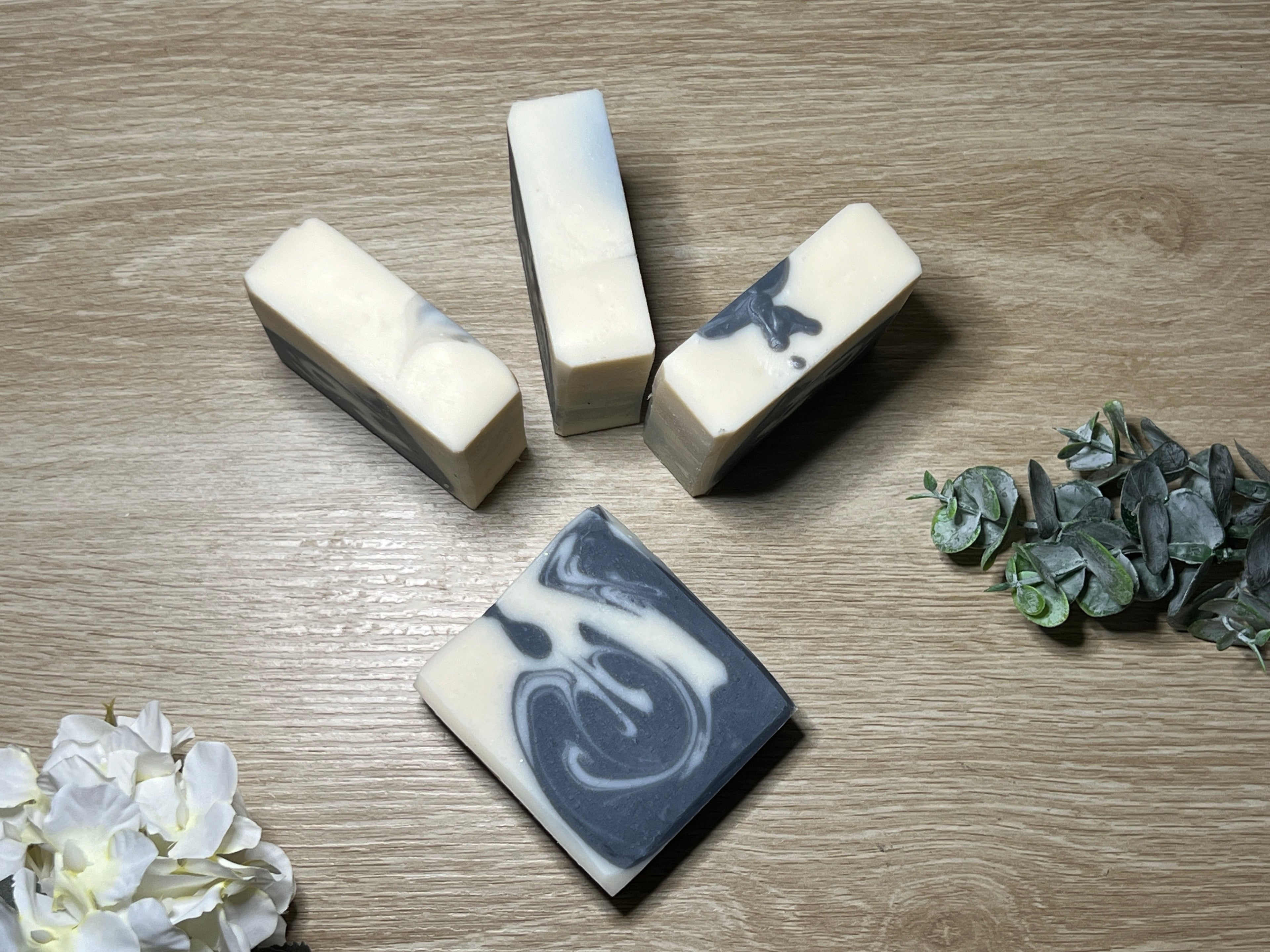 Charcoal & Goats Milk Soap Loaf