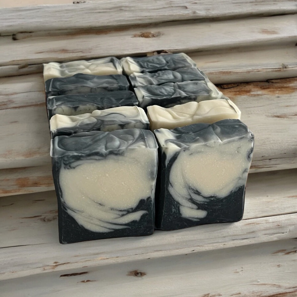 Charcoal & Goats Milk Soap Loaf