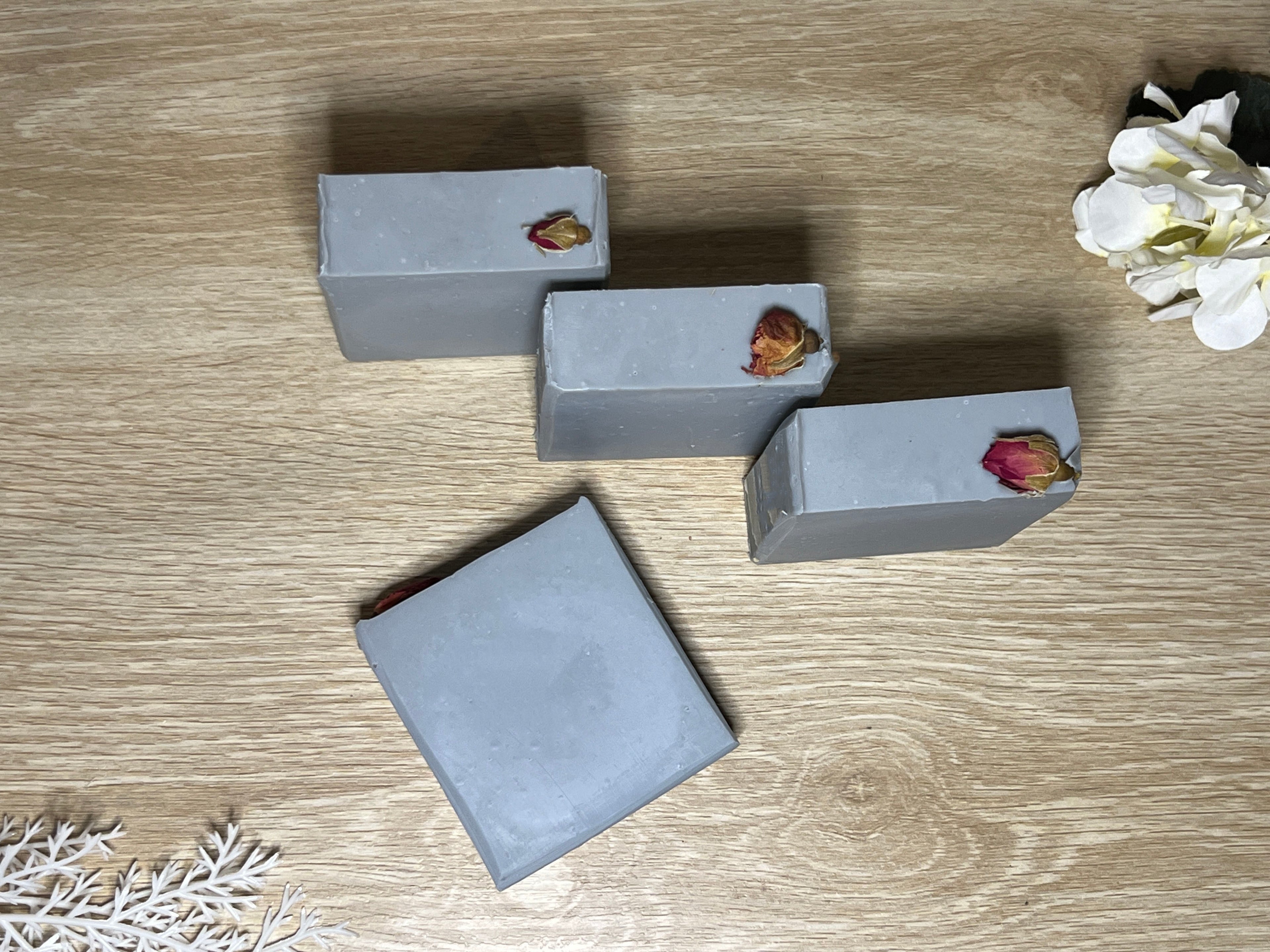 Charcoal Rose Goats Milk Soap