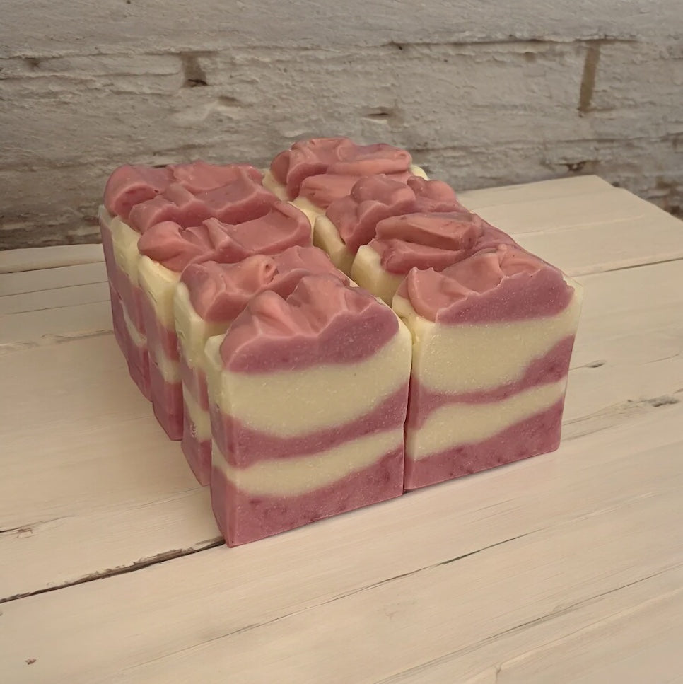 Cherry Blossom Goats Milk Soap Loaf