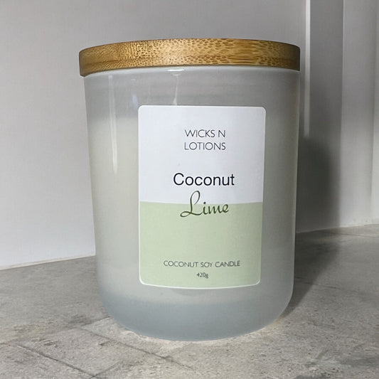 Coconut Lime Large Soy Candle