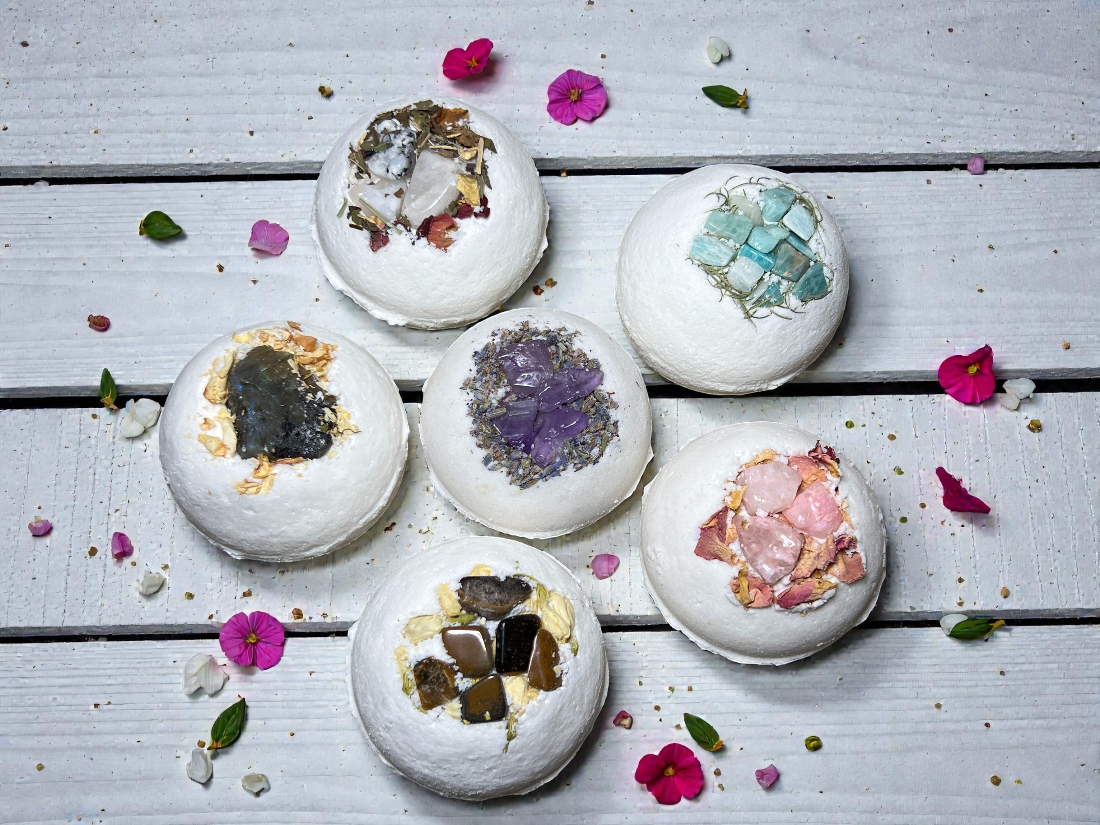 Mixed Crystal Bath Bombs x 10