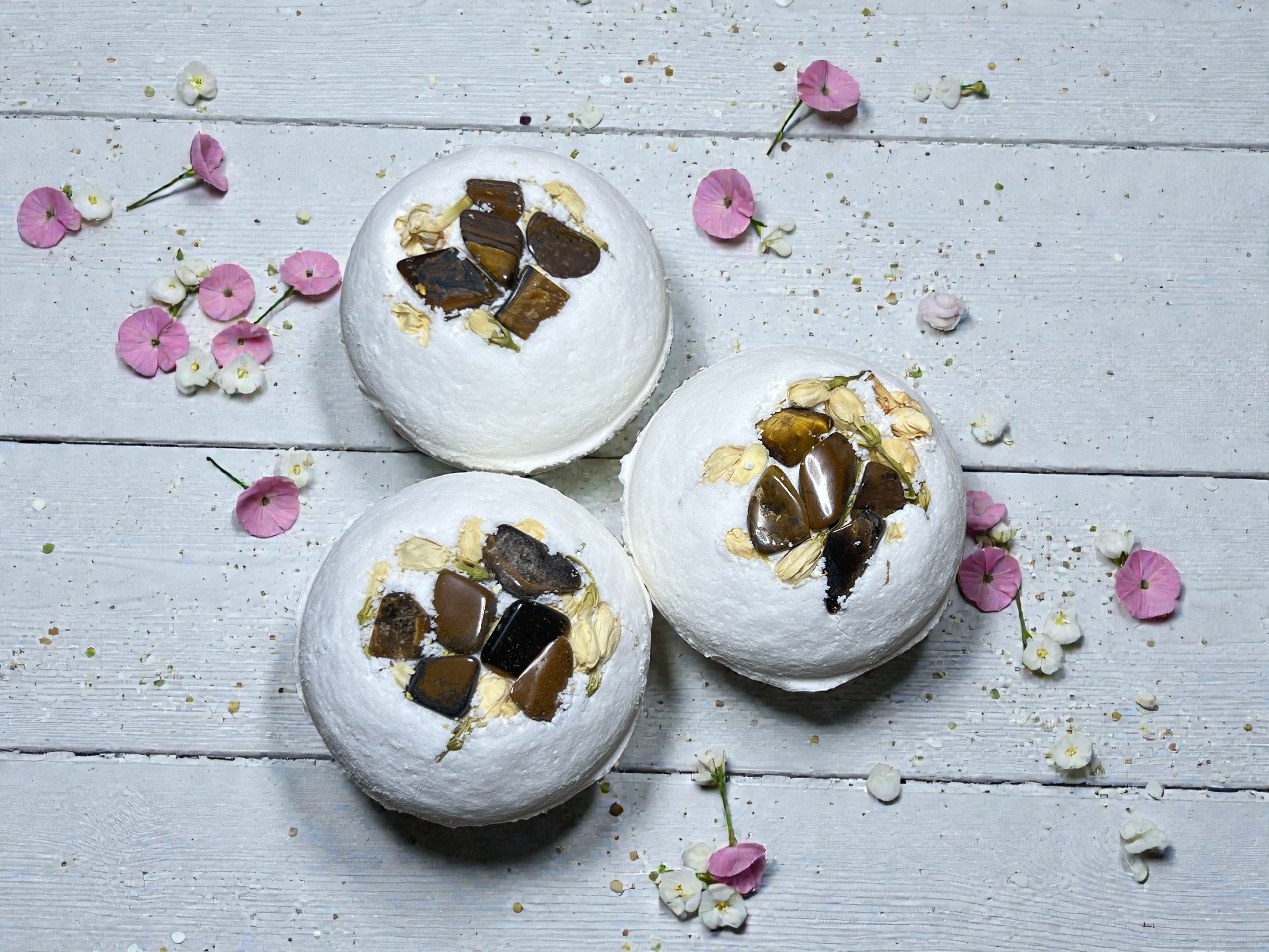 Tigers Eye Crystal Bath Bombs x10