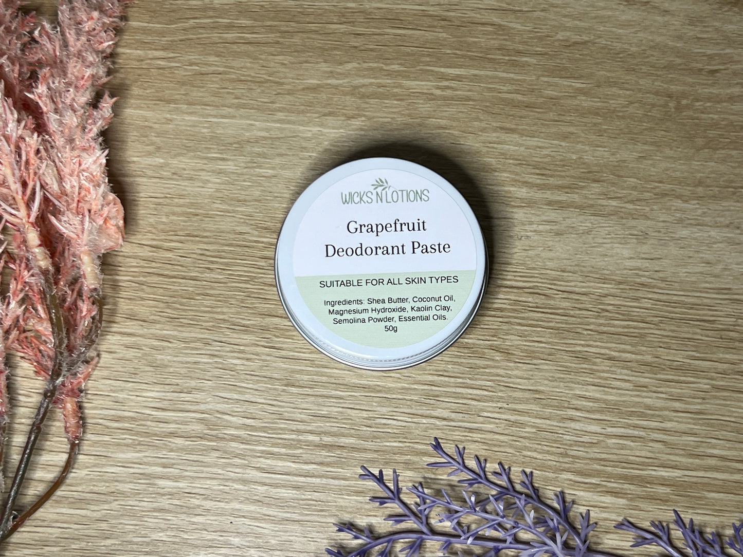 Natural Deodorant Paste