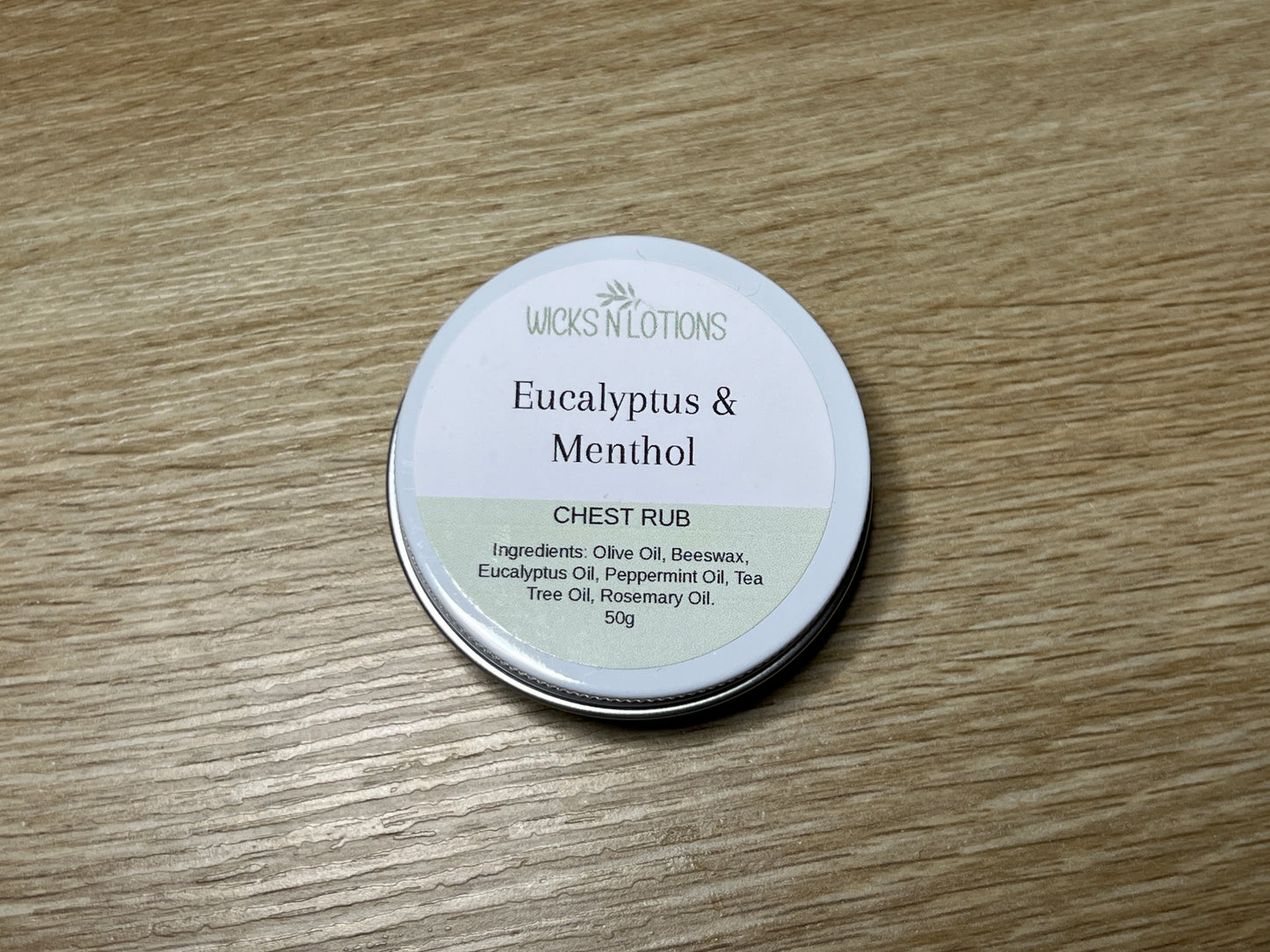 Eucalyptus Menthol Chest Rub