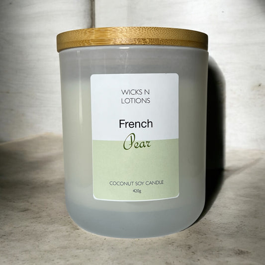 French Pear Large Soy Candle