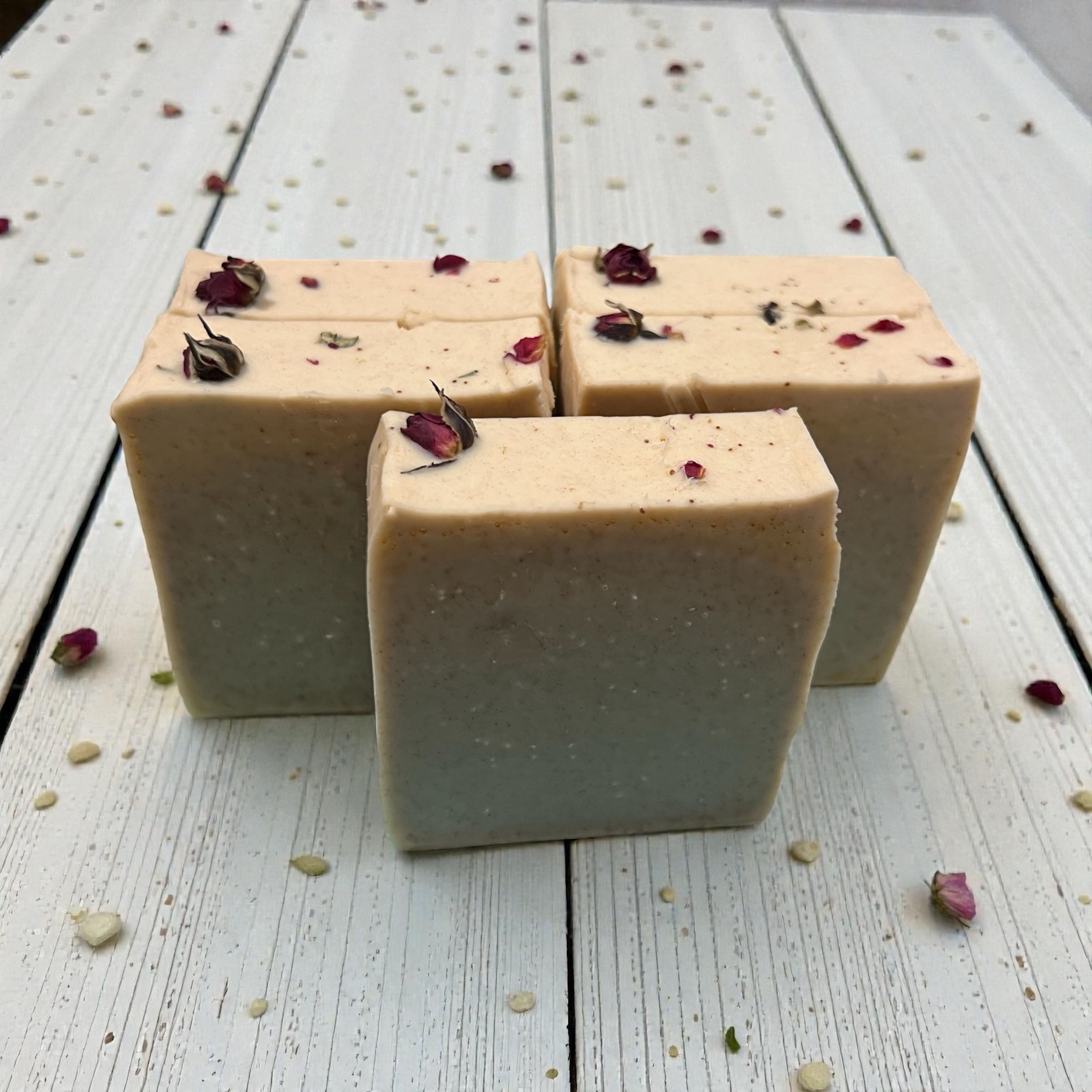 Hemp & Rose Vegan Soap Loaf