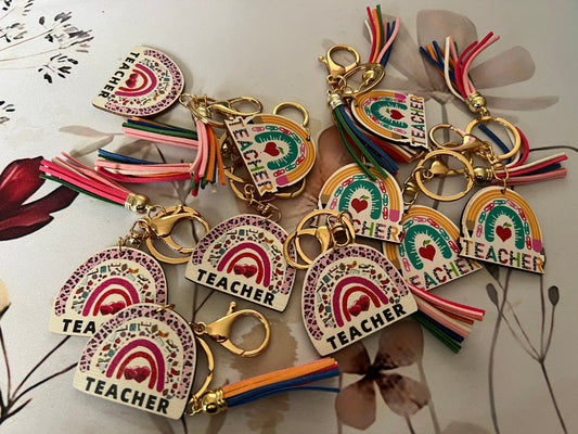 Teacher Keyrings x10