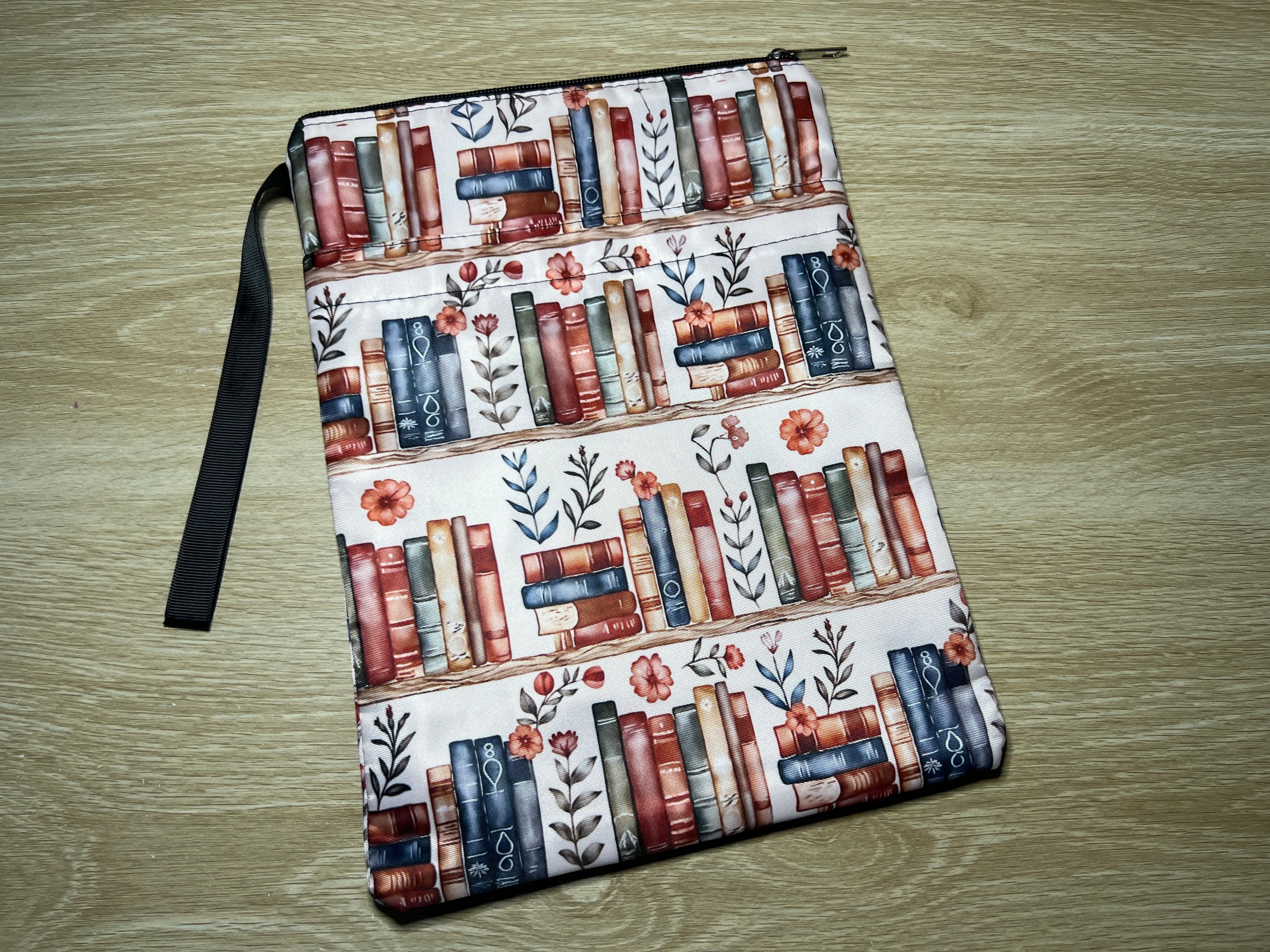 One-piece Book Cover with Zipper