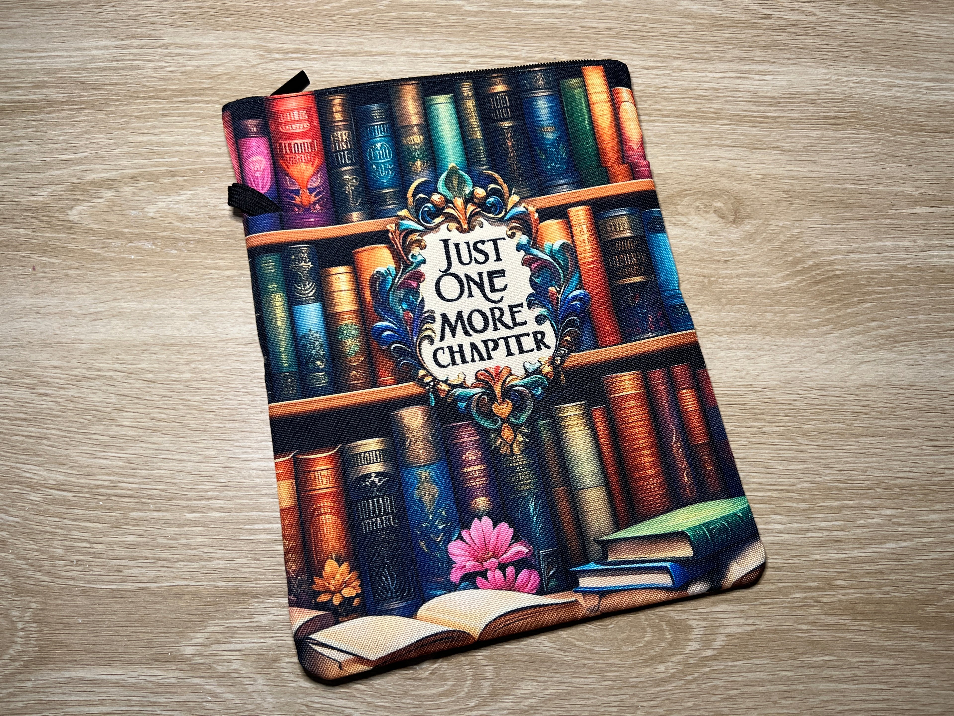 One-piece Book Cover with Zipper