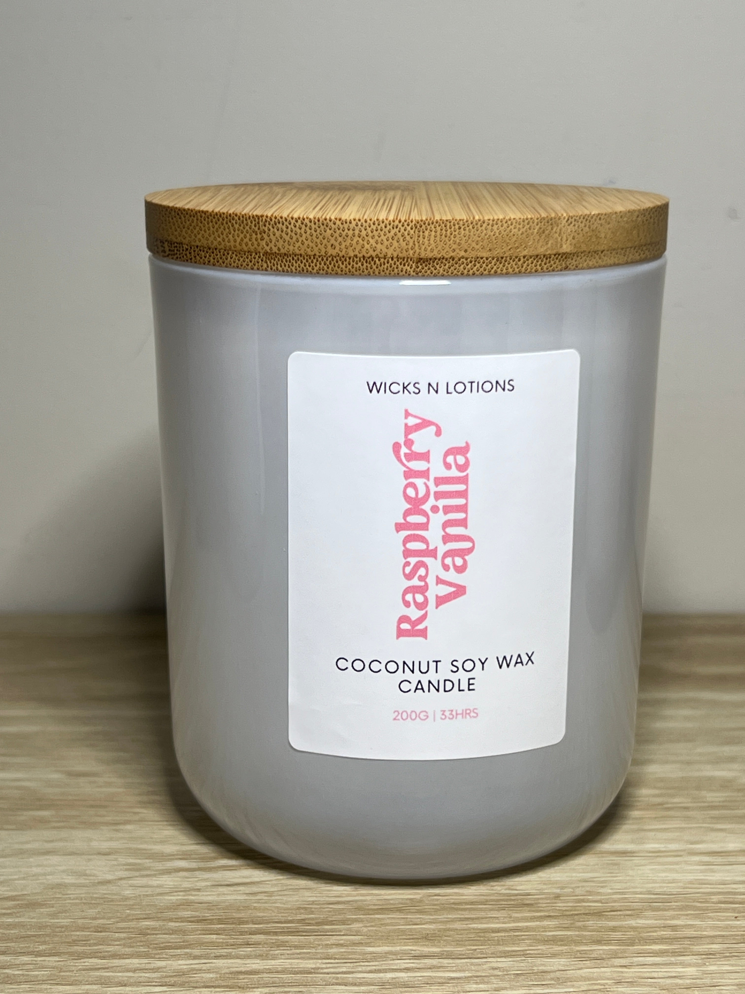 Raspberry Vanilla Large Candle