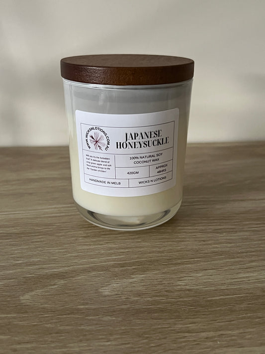 Japanese Honeysuckle Medium Soy Candle