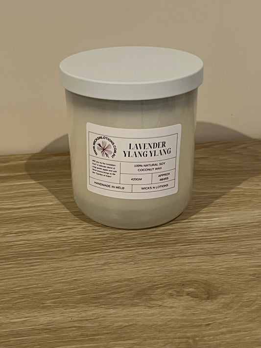 Lavender Ylang Ylang Medium Soy Candle