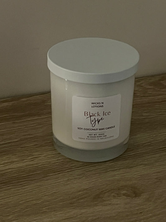 Black Ice Large Soy Candle