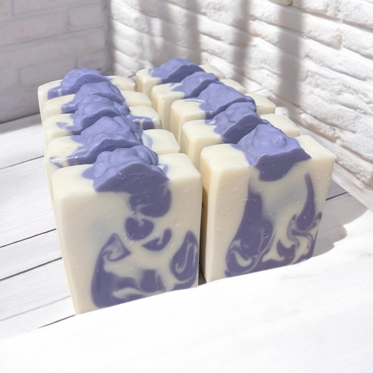 Iced Lavender Vegan Soap Loaf