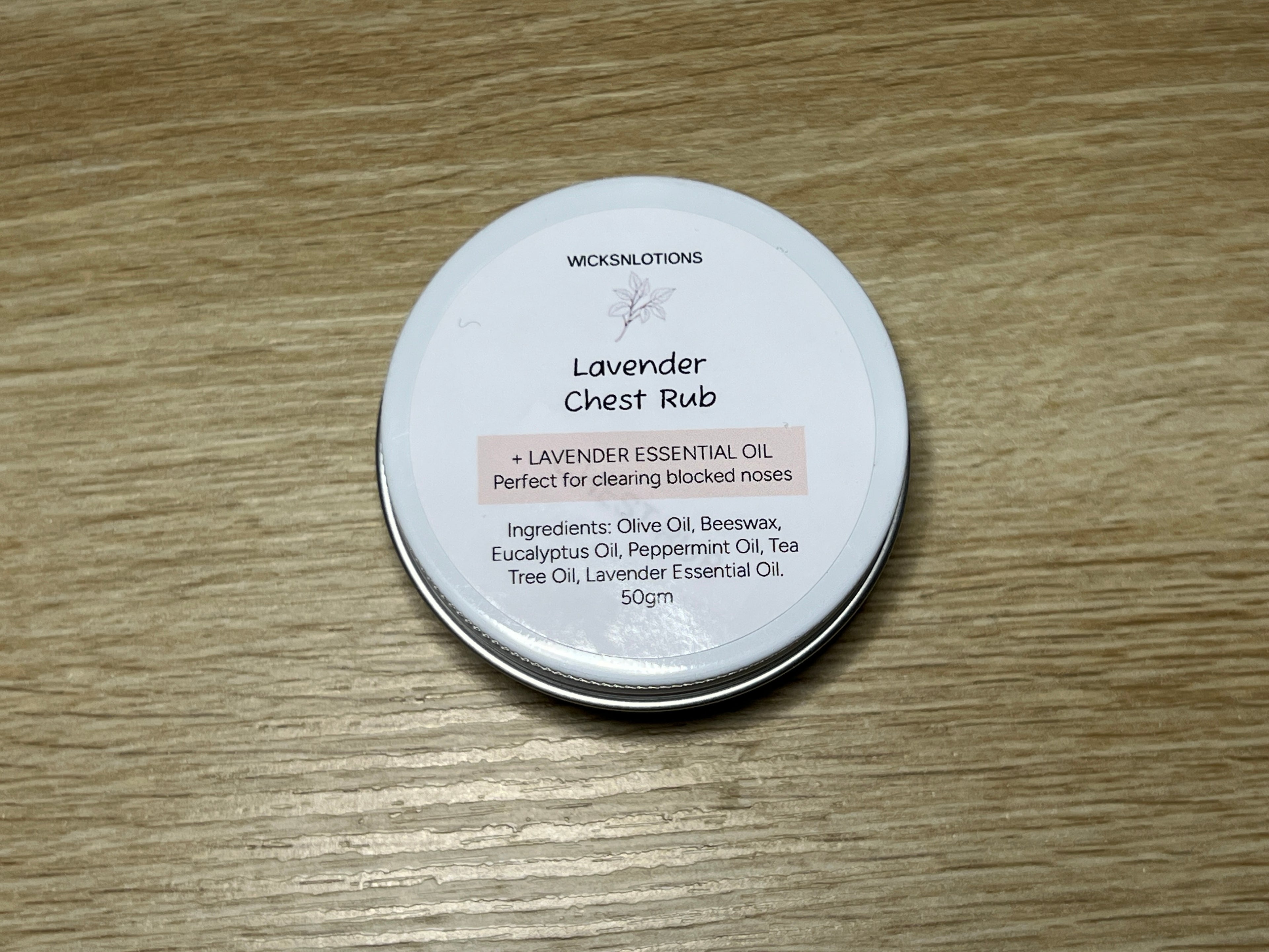 Lavender Menthol Chest Rub