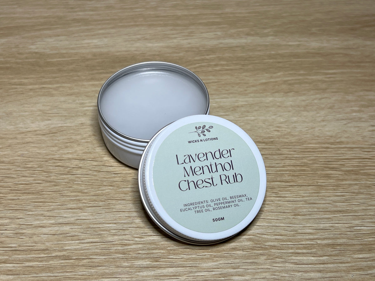 Lavender Menthol Chest Rub – Wicks 'n Lotions