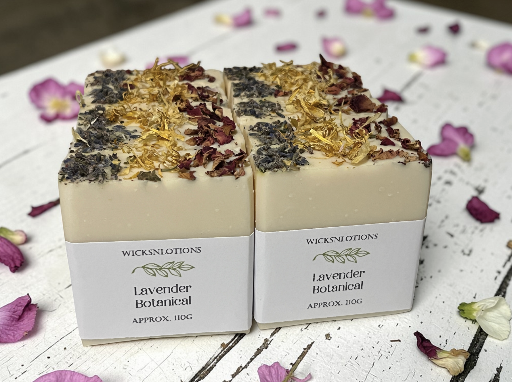 Lavender Botanical Vegan Soap Loaf