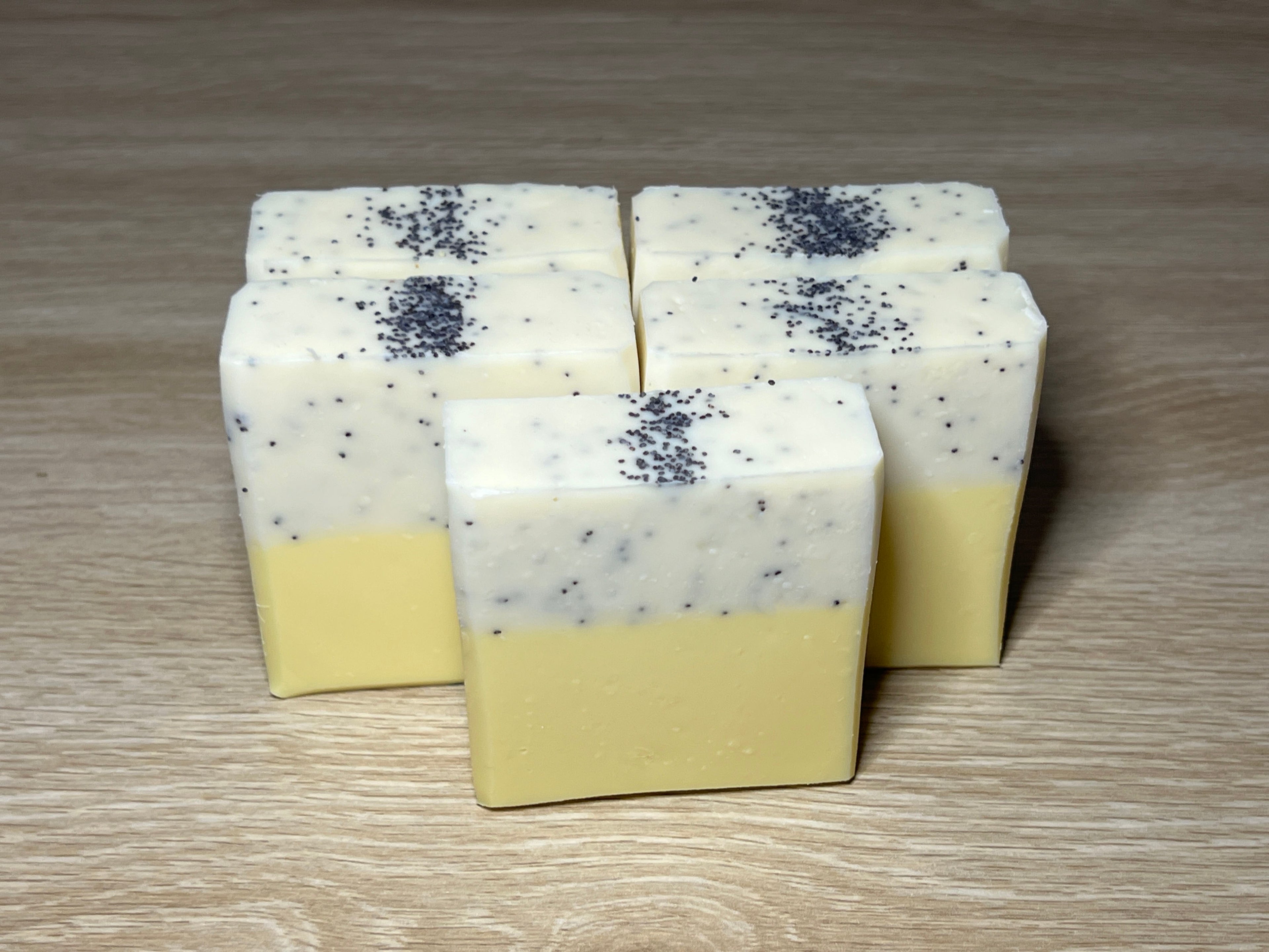 Lemon Poppyseed Vegan Soap Loaf
