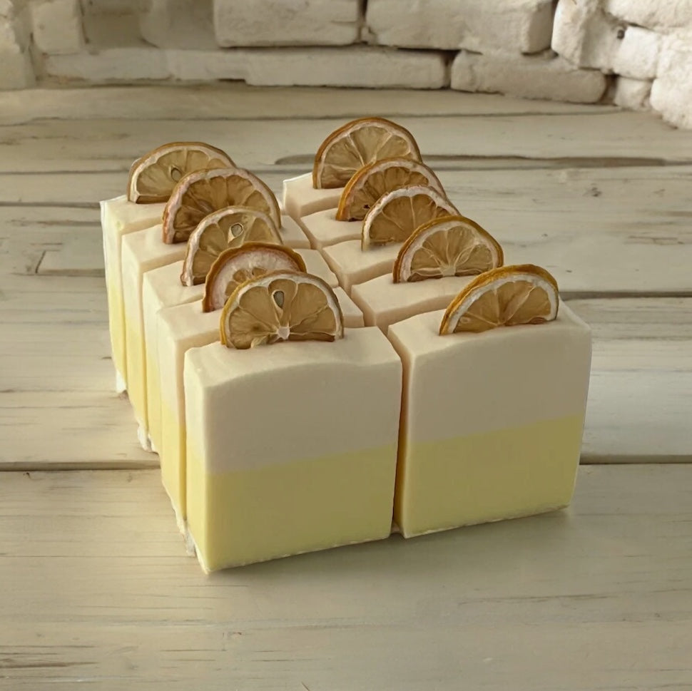 Lemon Zesty Vegan Soap Loaf