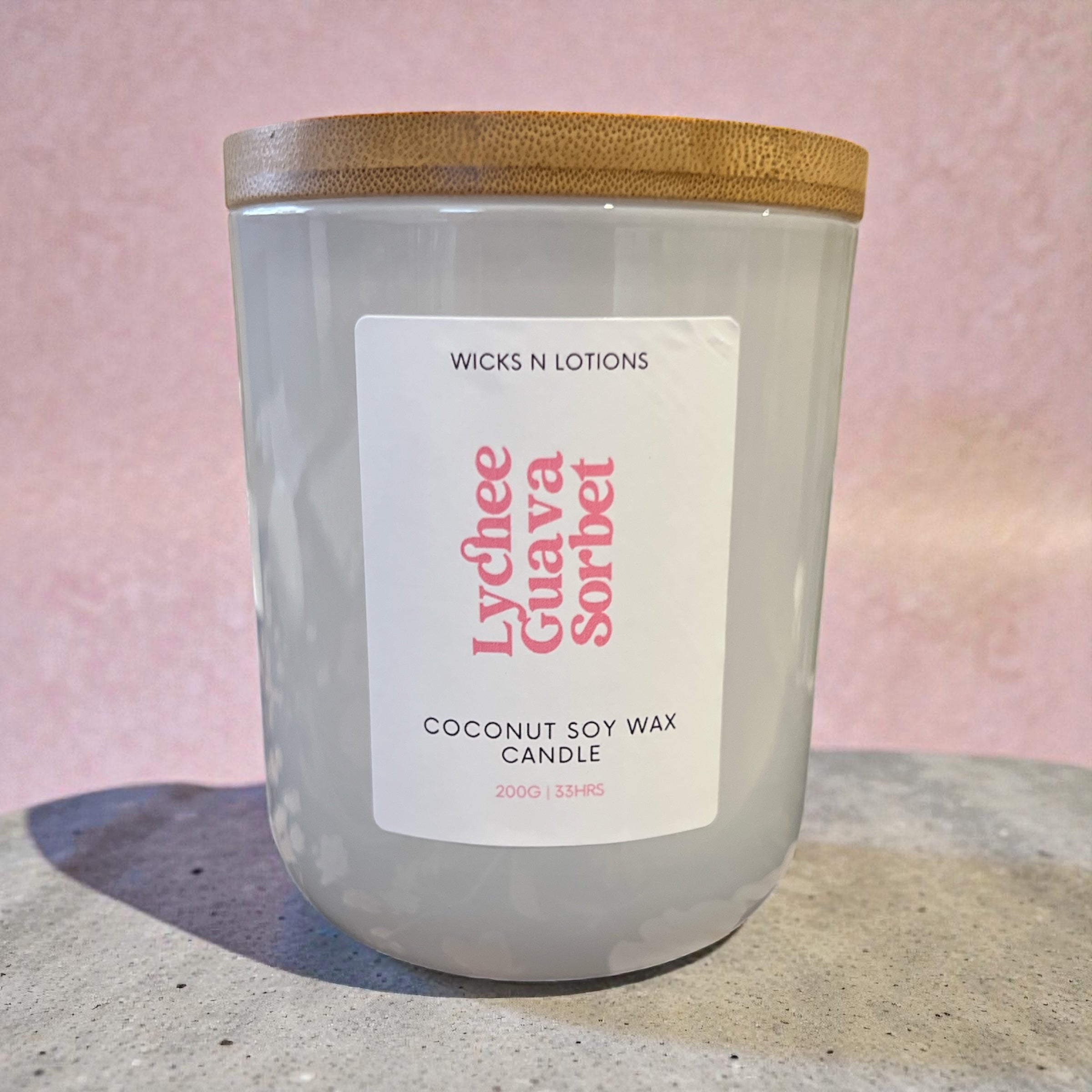 Lychee Guava Sorbet Large Candle