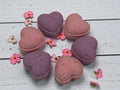 Mini Berry Heart Bath Bombs x10