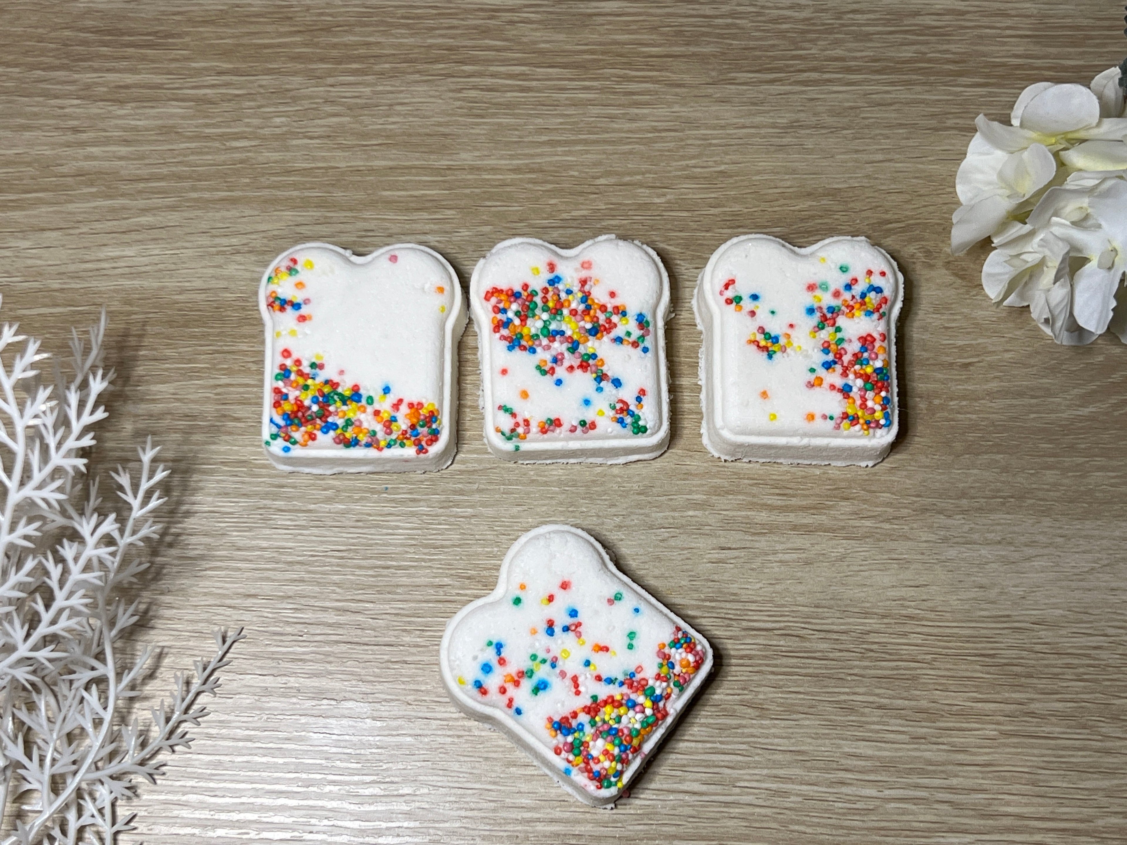 Mini Fairy Bread Bath Bombs x10
