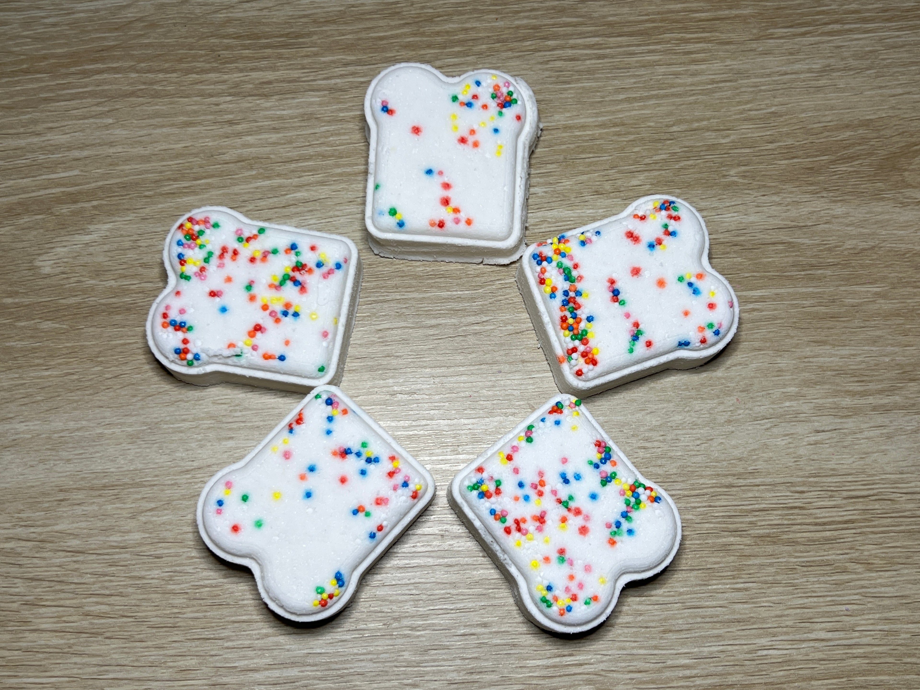 Mini Fairy Bread Bath Bombs x10