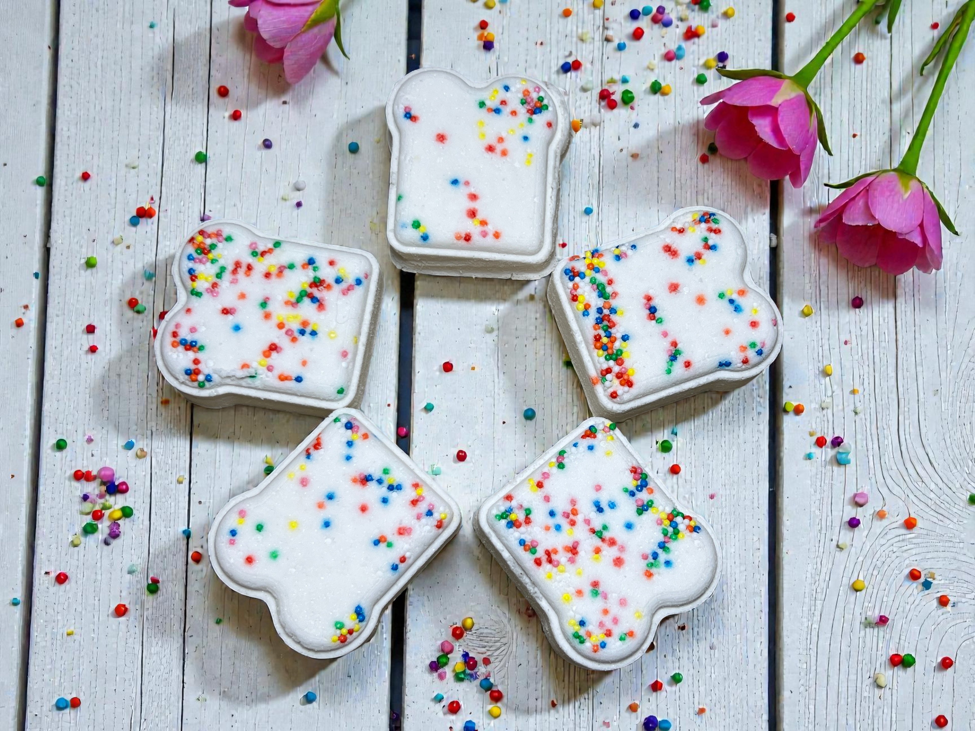 Mini Fairy Bread Bath Bombs x10