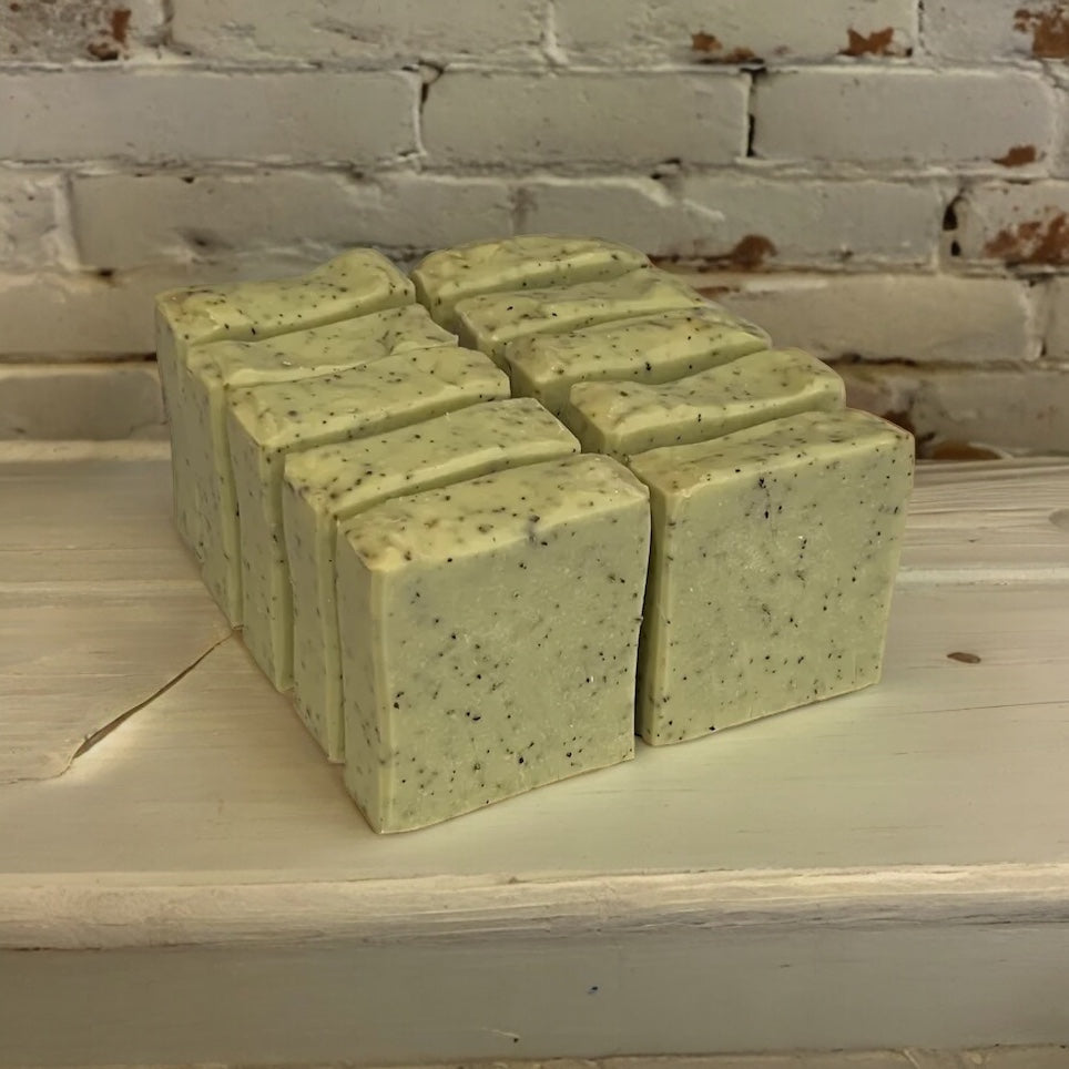 Minty Eucalyptus Vegan Soap Loaf