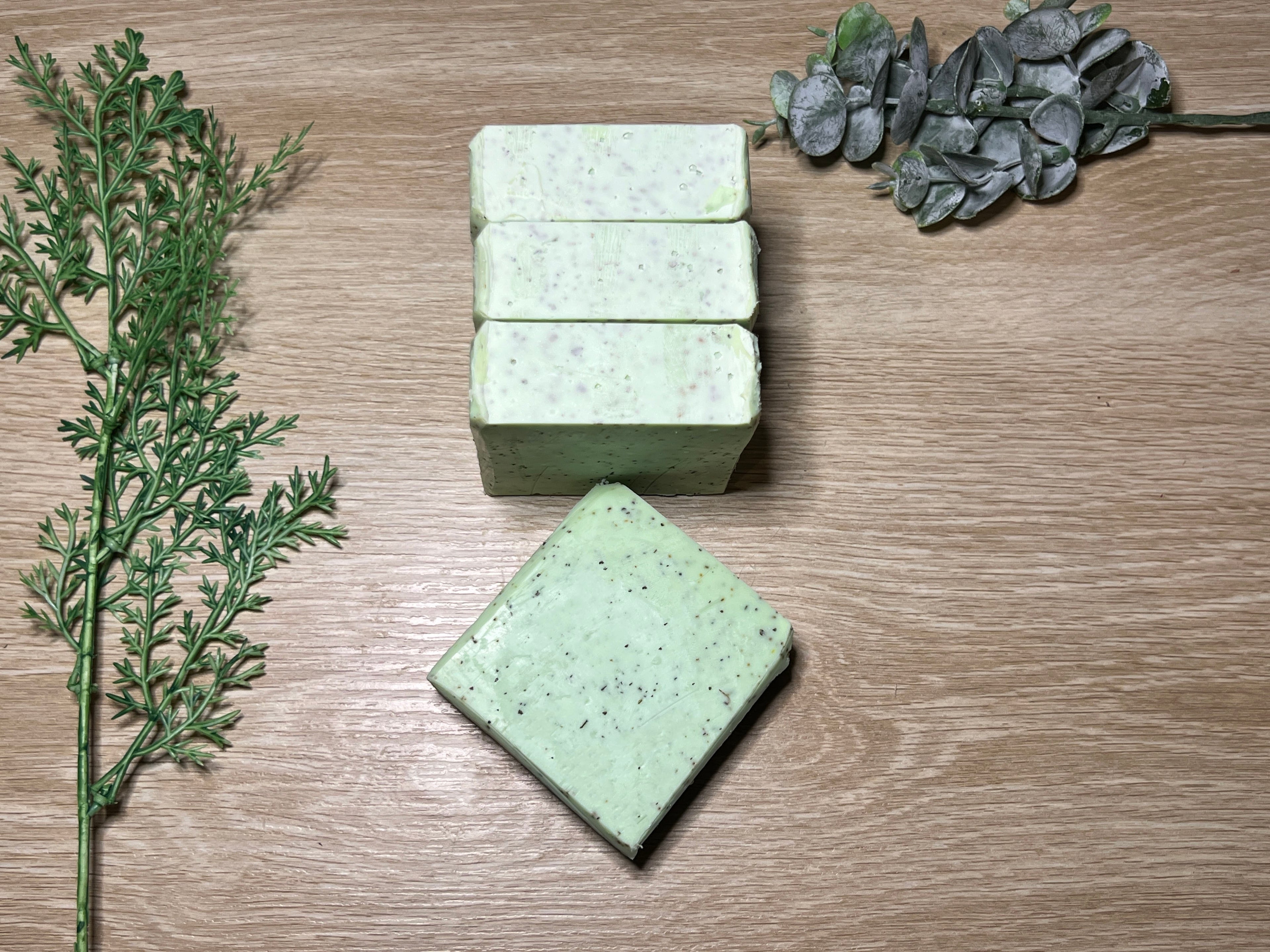 Minty Eucalyptus Vegan Soap Loaf