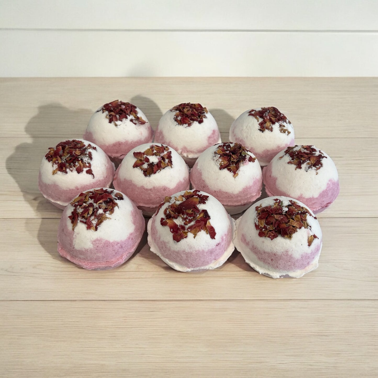 Peony Rose Botanical Bath Bombs x10