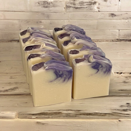 Amethyst Crystal Vegan Soap Loaf