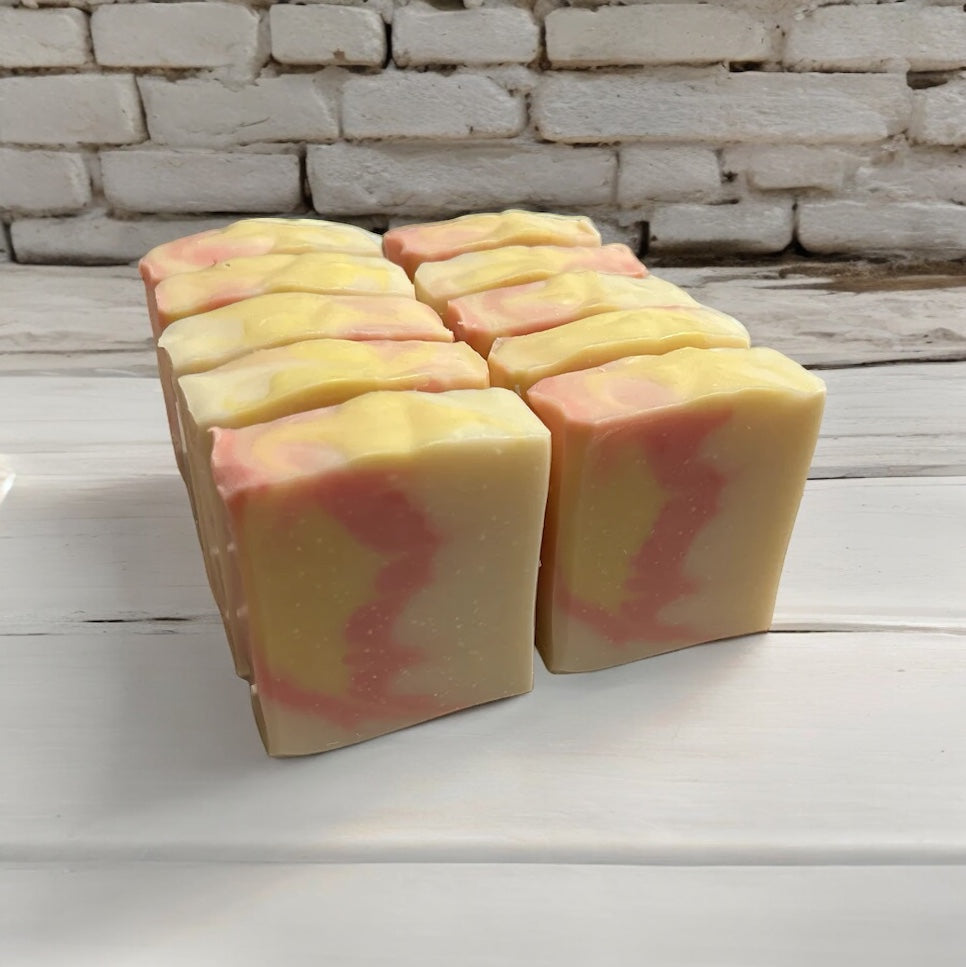 Pineapple & Peach Vegan Soap Loaf