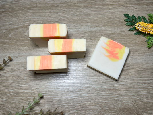 Pineapple & Peach Vegan Soap Loaf