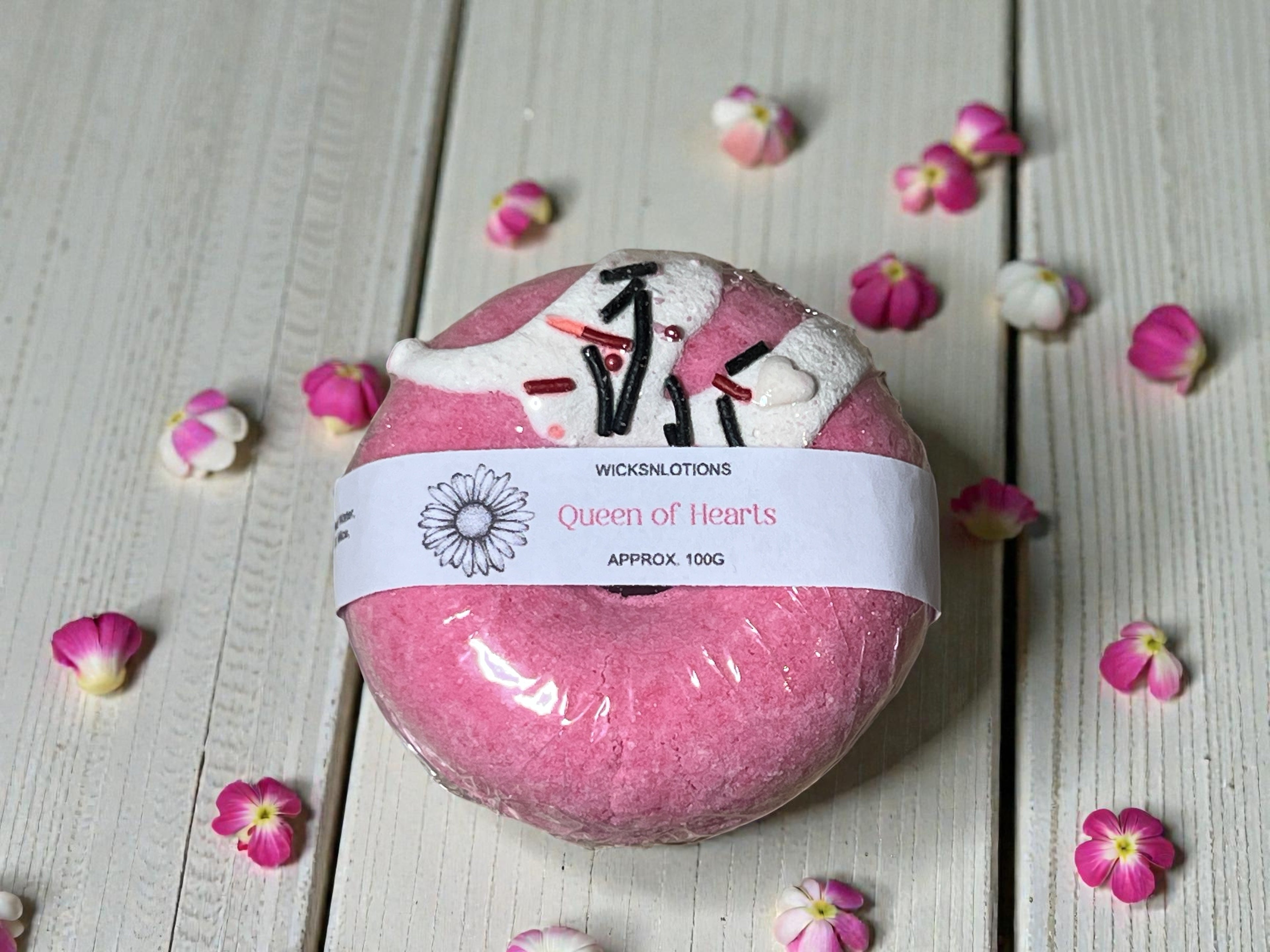 Queen of Heart Donut Bath Bombs x10