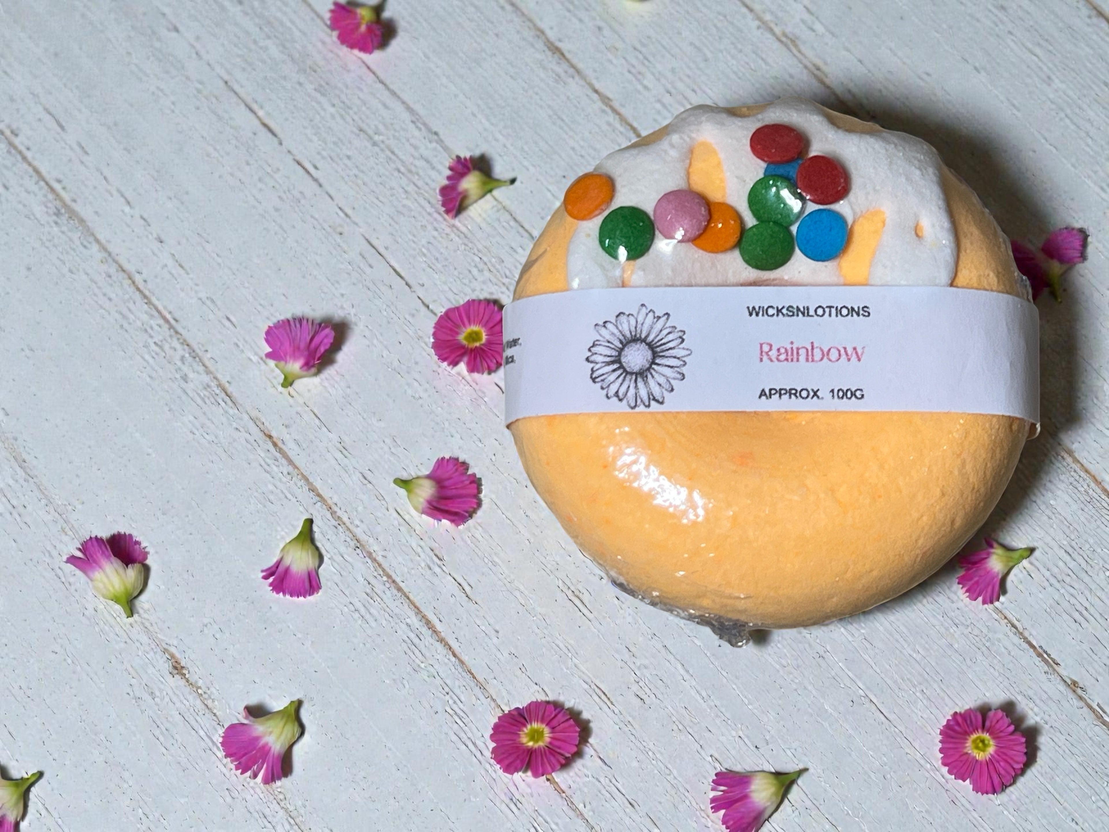 Rainbow Donut Bath Bomb
